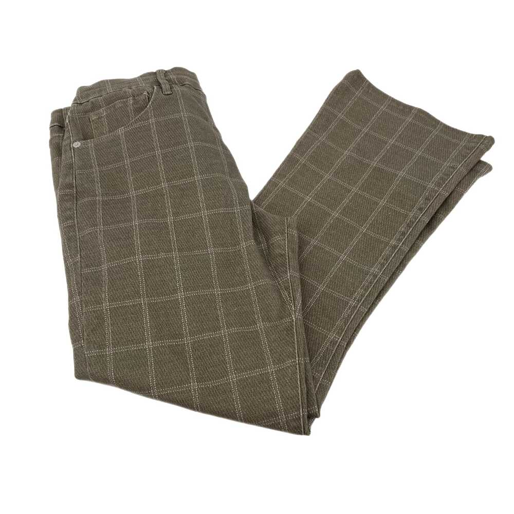 Frame Brown Plaid Crop Boot Trousers | Women’s Size 29